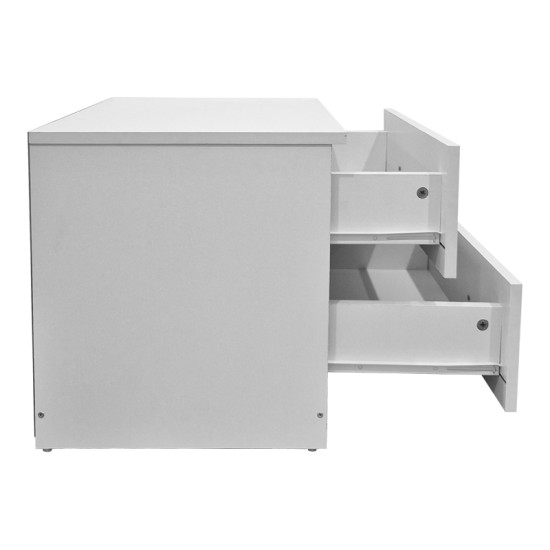 Κομοδίνο Athos pakoworld σε λευκή απόχρωση 48x40x41.5εκ Κομοδίνο Athos pakoworld σε λευκή απόχρωση 48x40x41.5εκ