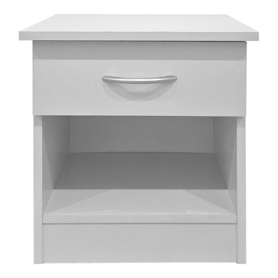 Κομοδίνο Bedy pakoworld λευκό 40x34x42εκ Κομοδίνο Bedy pakoworld λευκό 40x34x42εκ