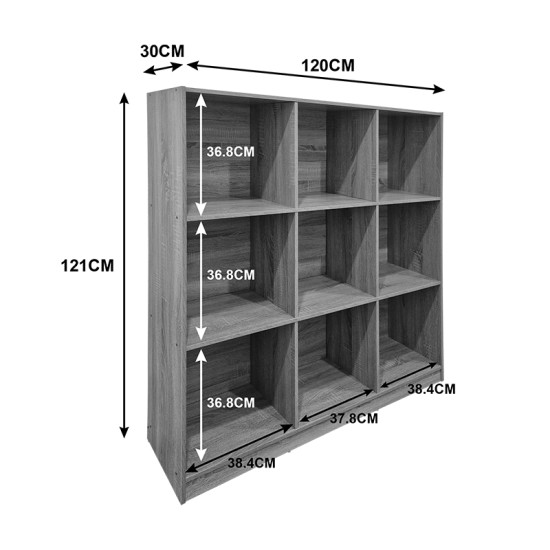 Βιβλιοθήκη Gridea pakoworld λευκό 119.5x30x121εκ Βιβλιοθήκη Gridea pakoworld λευκό 119.5x30x121εκ