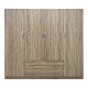 Ντουλάπα τετράφυλλη με 2 συρτάρια Alvia pakoworld sonoma 200x51x180εκ