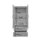 Ντουλάπα δίφυλλη με 2 συρτάρια Alvia pakoworld sonoma 80x51.5x180εκ Ντουλάπα δίφυλλη με 2 συρτάρια Alvia pakoworld sonoma 80x51.5x180εκ