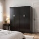 Ντουλάπα τετράφυλλη Athos Ι pakoworld wenge 160x42x180εκ Ντουλάπα τετράφυλλη Athos Ι pakoworld wenge 160x42x180εκ
