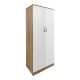 Ντουλάπα εξάφυλλη Athos ΙΙ pakoworld sonoma-λευκή 240x42x180εκ Ντουλάπα εξάφυλλη Athos ΙΙ pakoworld sonoma-λευκή 240x42x180εκ