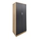 Ντουλάπα εξάφυλλη Athos ΙΙ pakoworld sonoma-ανθρακί 240x42x180εκ Ντουλάπα εξάφυλλη Athos ΙΙ pakoworld sonoma-ανθρακί 240x42x180εκ