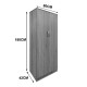 Ντουλάπα εξάφυλλη Athos ΙΙ pakoworld sonoma-ανθρακί 240x42x180εκ Ντουλάπα εξάφυλλη Athos ΙΙ pakoworld sonoma-ανθρακί 240x42x180εκ