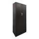 Ντουλάπα τετράφυλλη με πατάρι Athos Ι pakoworld wenge 160x42x240εκ