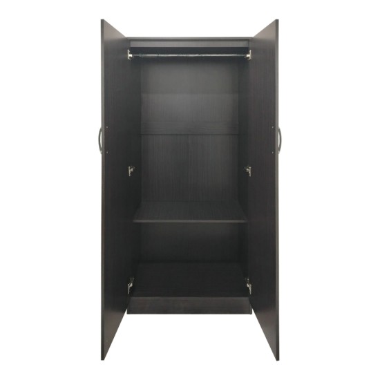 Ντουλάπα τετράφυλλη με πατάρι Athos Ι pakoworld wenge 160x42x240εκ