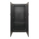 Ντουλάπα τετράφυλλη με πατάρι Athos Ι pakoworld wenge 160x42x240εκ