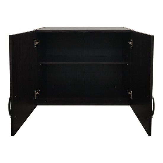 Ντουλάπα τετράφυλλη με πατάρι Athos Ι pakoworld wenge 160x42x240εκ