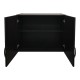 Ντουλάπα τετράφυλλη με πατάρι Athos Ι pakoworld wenge 160x42x240εκ