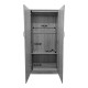Ντουλάπα τετράφυλλη με πατάρι Athos Ι pakoworld wenge 160x42x240εκ