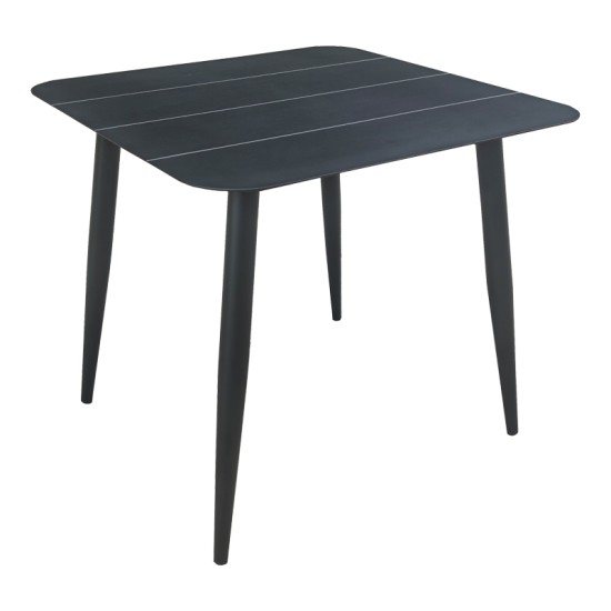 Τραπέζι Vista pakoworld αλουμίνιο σε μαύρη απόχρωση 80x80x72εκ Τραπέζι Vista pakoworld αλουμίνιο σε μαύρη απόχρωση 80x80x72εκ