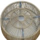 Τραπέζι Adela pakoworld pe wicker-γυαλί σε φυσική απόχρωση Φ47x38εκ Τραπέζι Adela pakoworld pe wicker-γυαλί σε φυσική απόχρωση Φ47x38εκ