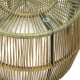 Τραπέζι Adela pakoworld pe wicker-γυαλί σε φυσική απόχρωση Φ47x38εκ Τραπέζι Adela pakoworld pe wicker-γυαλί σε φυσική απόχρωση Φ47x38εκ