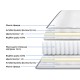 Στρώμα Dreamer pakoworld pocket spring διπλής όψης 20cm 140x200εκ