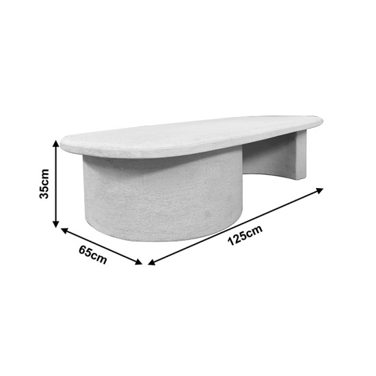 Τραπέζι σαλονιού Verven pakoworld mdf λευκό 120x60x32εκ Τραπέζι σαλονιού Verven pakoworld mdf λευκό 120x60x32εκ