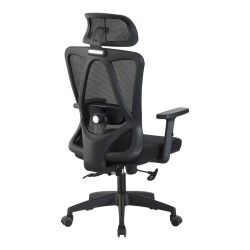 Καρέκλα γραφείου διευθυντή Magida pakoworld mesh μαύρο 58.5x66x115-125εκ