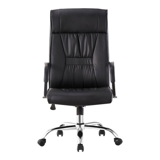 Καρέκλα γραφείου διευθυντή Biani pakoworld pu μαύρο 56x70x107-115εκ Καρέκλα γραφείου διευθυντή Biani pakoworld pu μαύρο 56x70x107-115εκ