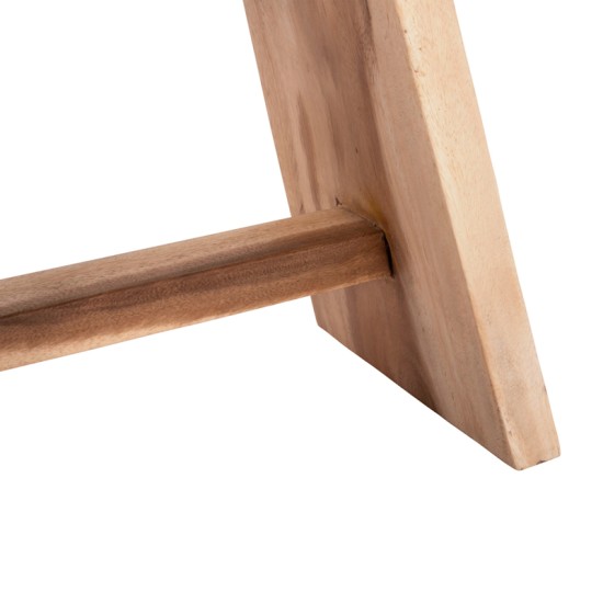 Σκαμπό Saddle pakoworld suar ξύλο σε φυσική απόχρωση 50x30x50εκ Σκαμπό Saddle pakoworld suar ξύλο σε φυσική απόχρωση 50x30x50εκ
