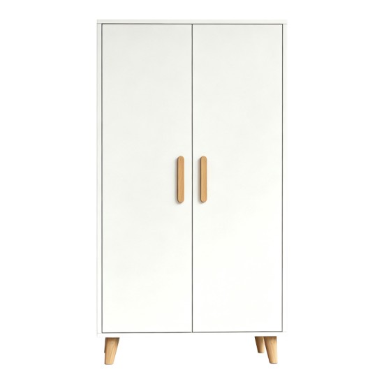 Ντουλάπι Tamera pakoworld λευκό με φυσική απόχρωση MDF 60x30x120εκ Ντουλάπι Tamera pakoworld λευκό με φυσική απόχρωση MDF 60x30x120εκ