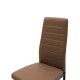 Καρέκλα Parker pakoworld cappuccino PU με μεταλλικό μαύρο πόδι 41x48x96εκ Καρέκλα Parker pakoworld cappuccino PU με μεταλλικό μαύρο πόδι 41x48x96εκ