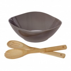 Cryspo Trio Σαλατιέρα Τριγωνική & Σετ Σαλάτας Bamboo 29 εκ. Beigegrey 26.000.933 Cryspo Trio Σαλατιέρα Τριγωνική & Σετ Σαλάτας Bamboo 29 εκ. Beigegrey 26.000.933