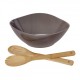 Cryspo Trio Σαλατιέρα Τριγωνική & Σετ Σαλάτας Bamboo 29 εκ. Beigegrey 26.000.933 Cryspo Trio Σαλατιέρα Τριγωνική & Σετ Σαλάτας Bamboo 29 εκ. Beigegrey 26.000.933