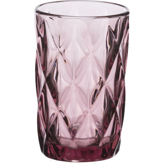 Cryspo Trio Σετ 6τμχ Ποτήρια Γυάλινα Νερού Μώβ 330ml 52.702.50 